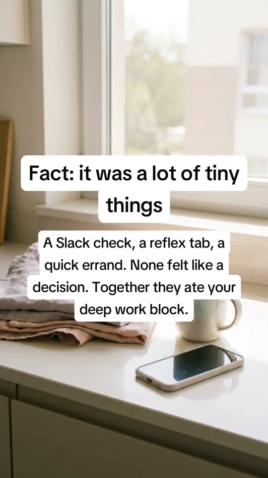 Slide 2: Fact: it was a lot of tiny things