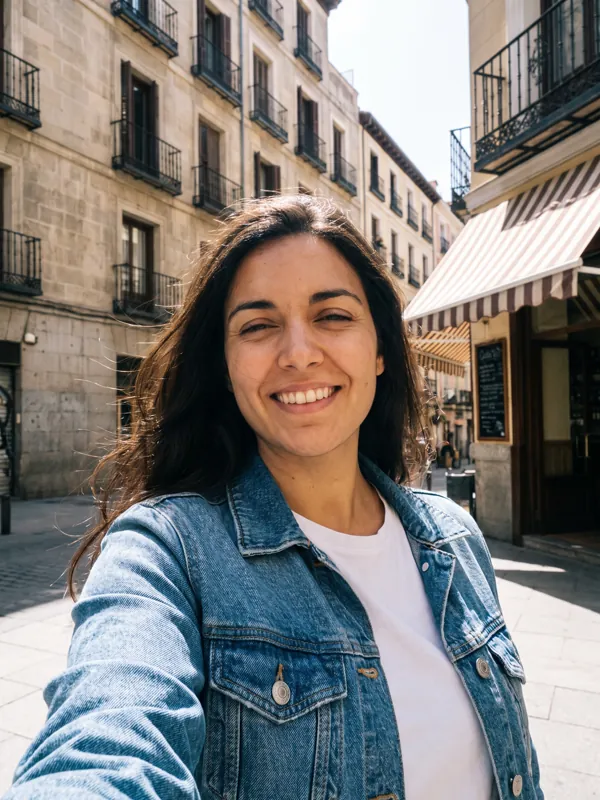 Inés, an AI influencer in Feedrick