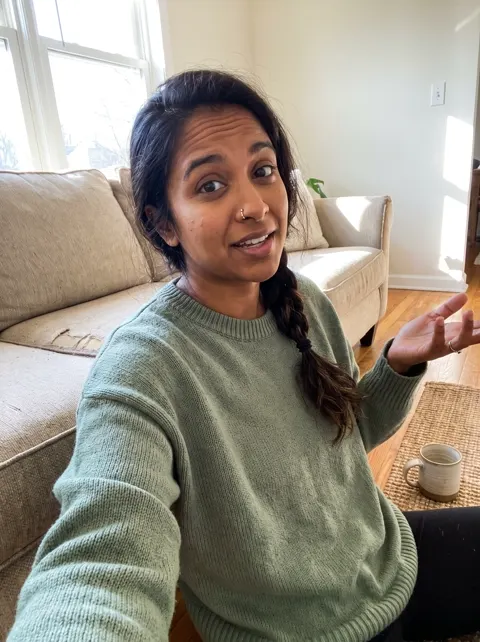Priya, an AI influencer in Feedrick